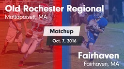 Matchup: Old Rochester vs. Fairhaven  2016