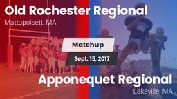 Matchup: Old Rochester vs. Apponequet Regional  2017