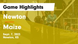 Newton  vs Maize  Game Highlights - Sept. 7, 2023