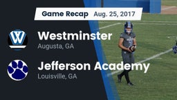 Recap: Westminster  vs. Jefferson Academy  2017