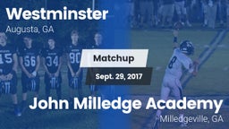 Matchup: Westminster High vs. John Milledge Academy  2017
