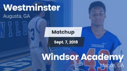 Matchup: Westminster High vs. Windsor Academy  2018