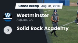 Recap: Westminster  vs. Solid Rock Academy 2018