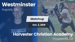 Matchup: Westminster High vs. Harvester Christian Academy  2018