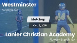 Matchup: Westminster High vs. Lanier Christian Academy 2018