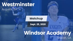 Matchup: Westminster High vs. Windsor Academy  2020