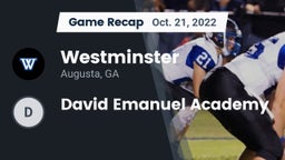 Recap: Westminster  vs. David Emanuel Academy 2022