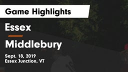 Essex  vs Middlebury  Game Highlights - Sept. 18, 2019