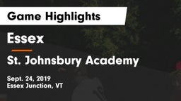 Essex  vs St. Johnsbury Academy  Game Highlights - Sept. 24, 2019