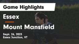 Essex  vs Mount Mansfield Game Highlights - Sept. 26, 2023