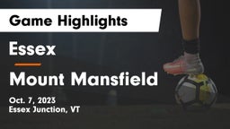 Essex  vs Mount Mansfield Game Highlights - Oct. 7, 2023