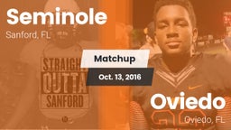 Matchup: Seminole  vs. Oviedo  2016