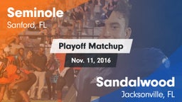 Matchup: Seminole  vs. Sandalwood  2016