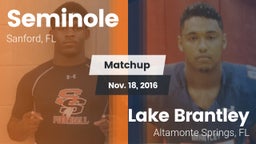 Matchup: Seminole  vs. Lake Brantley  2016