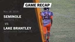 Recap: Seminole  vs. Lake Brantley  2016