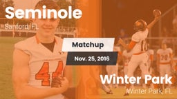 Matchup: Seminole  vs. Winter Park  2016