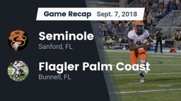 Recap: Seminole  vs. Flagler Palm Coast  2018