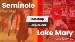 Matchup: Seminole  vs. Lake Mary  2019