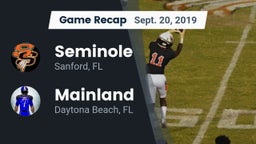 Recap: Seminole  vs. Mainland  2019