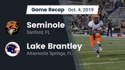 Recap: Seminole  vs. Lake Brantley  2019