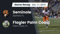 Recap: Seminole  vs. Flagler Palm Coast  2019