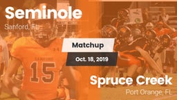 Matchup: Seminole  vs. Spruce Creek  2019