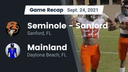 Recap: Seminole  - Sanford vs. Mainland  2021