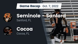 Recap: Seminole  - Sanford vs. Cocoa  2022