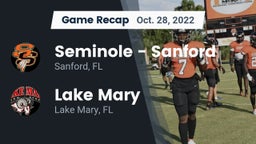 Recap: Seminole  - Sanford vs. Lake Mary  2022