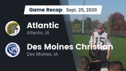 Recap: Atlantic  vs. Des Moines Christian  2020