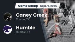 Recap: Caney Creek  vs. Humble  2016