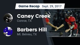 Recap: Caney Creek  vs. Barbers Hill  2017