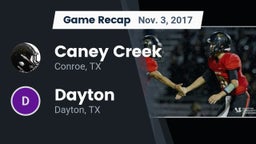 Recap: Caney Creek  vs. Dayton  2017
