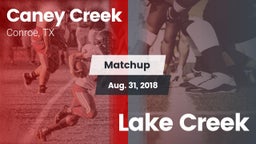 Matchup: Caney Creek High vs. Lake Creek 2018