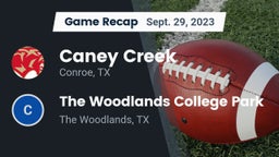Recap: Caney Creek  vs. The Woodlands College Park  2023
