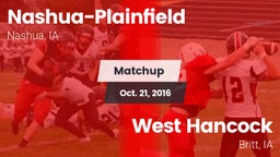 Matchup: Nashua-Plainfield vs. West Hancock  2016