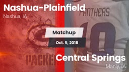 Matchup: Nashua-Plainfield vs. Central Springs  2018