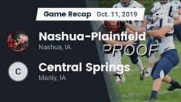 Recap: Nashua-Plainfield  vs. Central Springs  2019