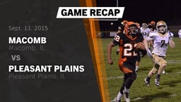 Recap: Macomb  vs. Pleasant Plains  2015