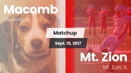 Matchup: Macomb  vs. Mt. Zion  2017