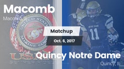 Matchup: Macomb  vs. Quincy Notre Dame 2017