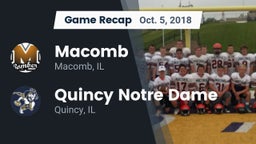 Recap: Macomb  vs. Quincy Notre Dame 2018