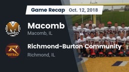 Recap: Macomb  vs. Richmond-Burton Community  2018