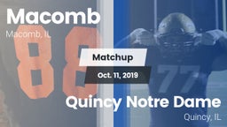 Matchup: Macomb  vs. Quincy Notre Dame 2019