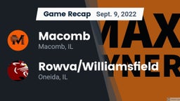 Recap: Macomb  vs. Rowva/Williamsfield  2022