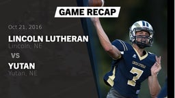 Recap: Lincoln Lutheran  vs. Yutan  2016