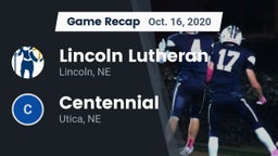 Recap: Lincoln Lutheran  vs. Centennial  2020