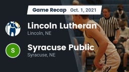 Recap: Lincoln Lutheran  vs. Syracuse Public  2021