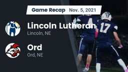 Recap: Lincoln Lutheran  vs. Ord  2021