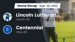 Recap: Lincoln Lutheran  vs. Centennial  2022